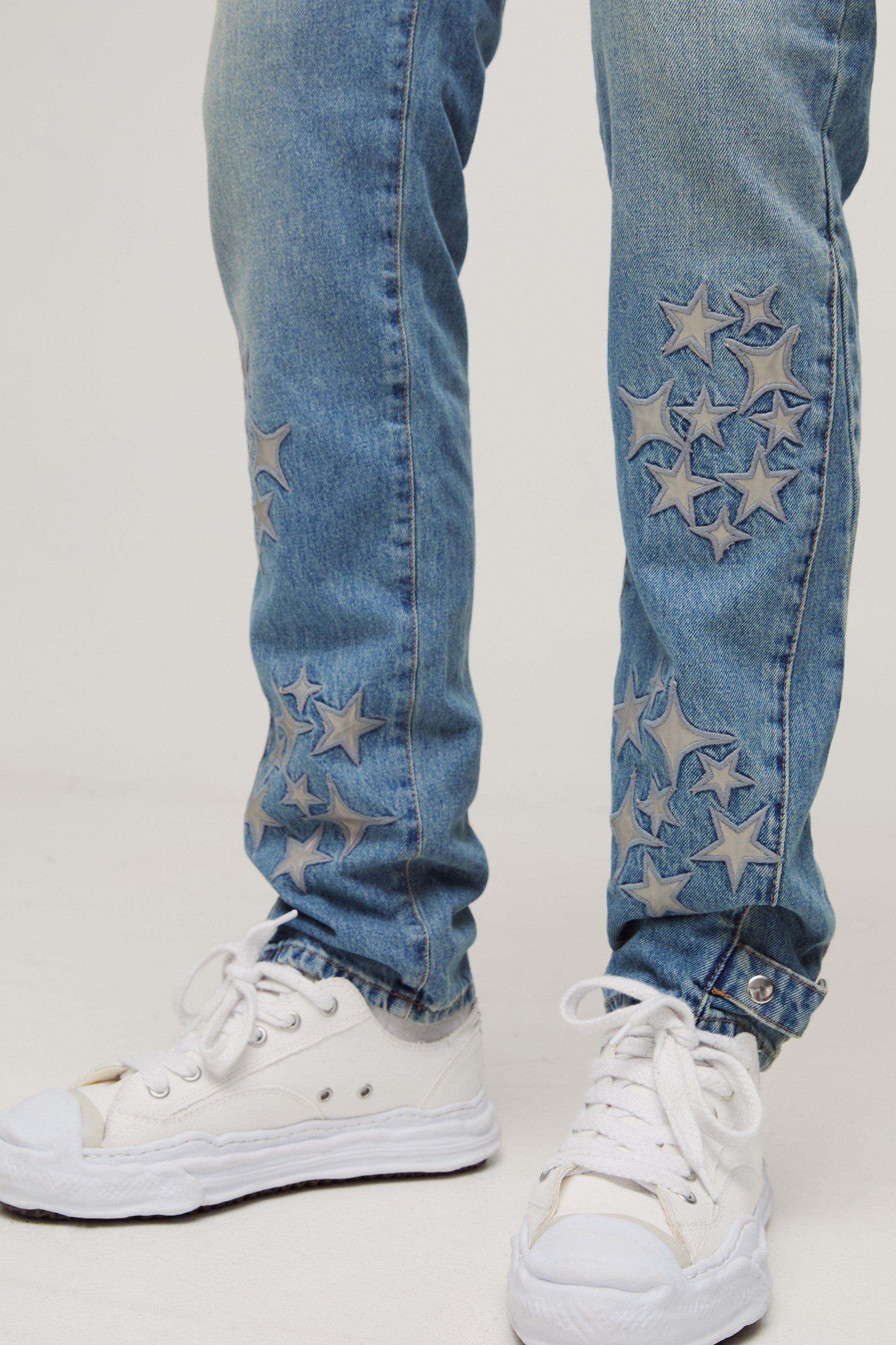 Tall Jean cintr en simili boohoo